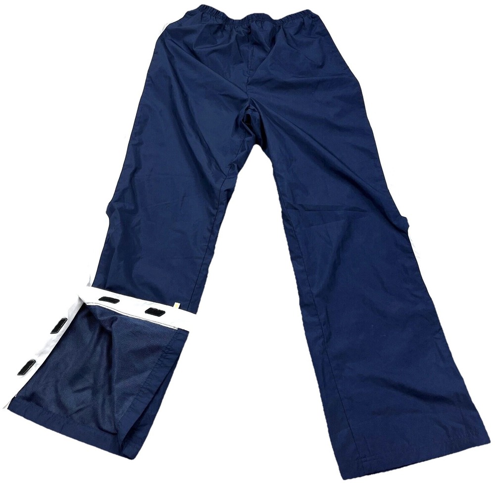 Reebok Pants Women Large Blue Windbreakers Track Suit Joggers Lined VTG‎ Y2K K1